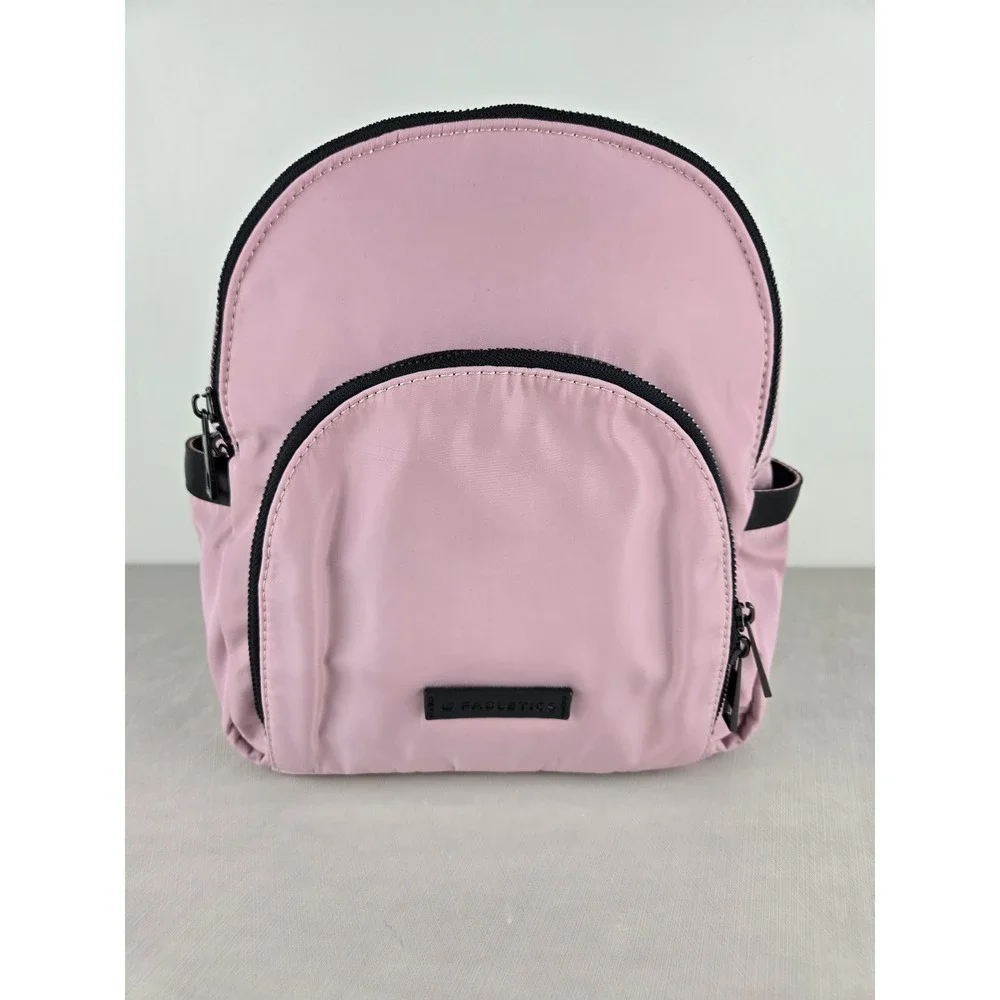 Fabletics‎ Pink Nylon Mini Backpack Sling Bag Adjustable Strap